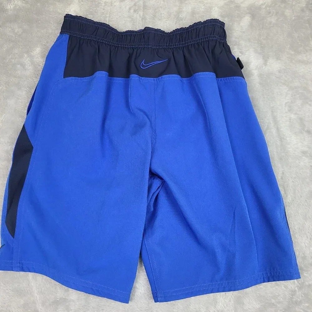 Nike Men's 9 Inch Contend Short Volley‎ Swim Shorts Black Size Small Blue